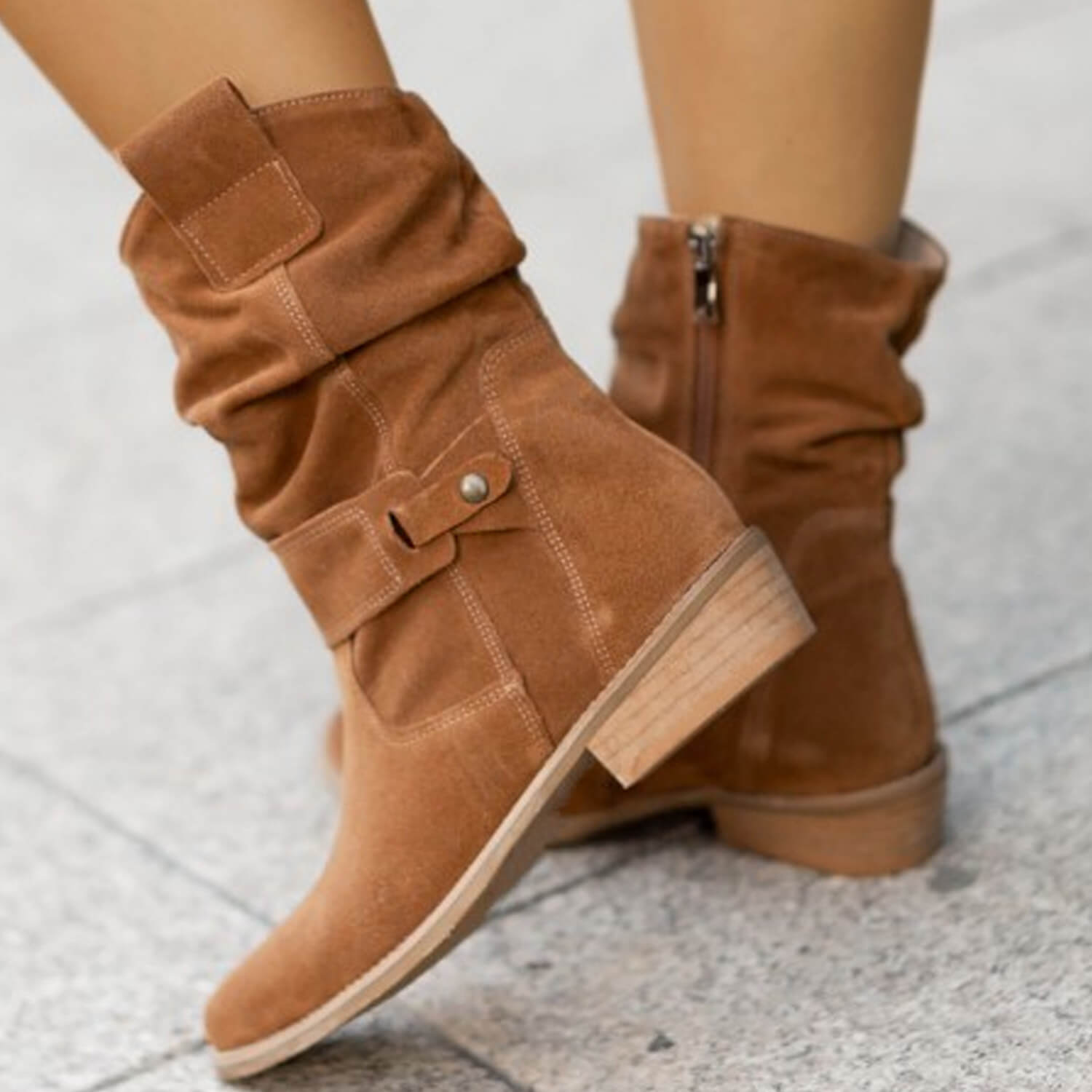 Botas de gamuza con acabado ultra suave