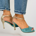 LIV | ZAPATOS DE TACÓN ABIERTOS CON PULSERA Y CIERRE