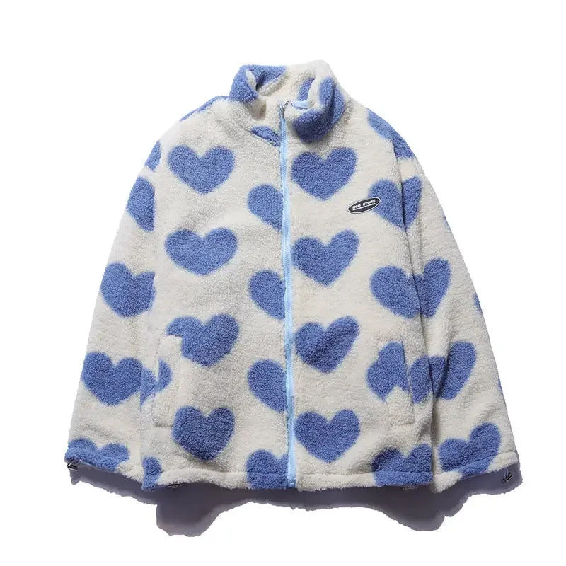 Catherine | Chamarra reversible de corazones