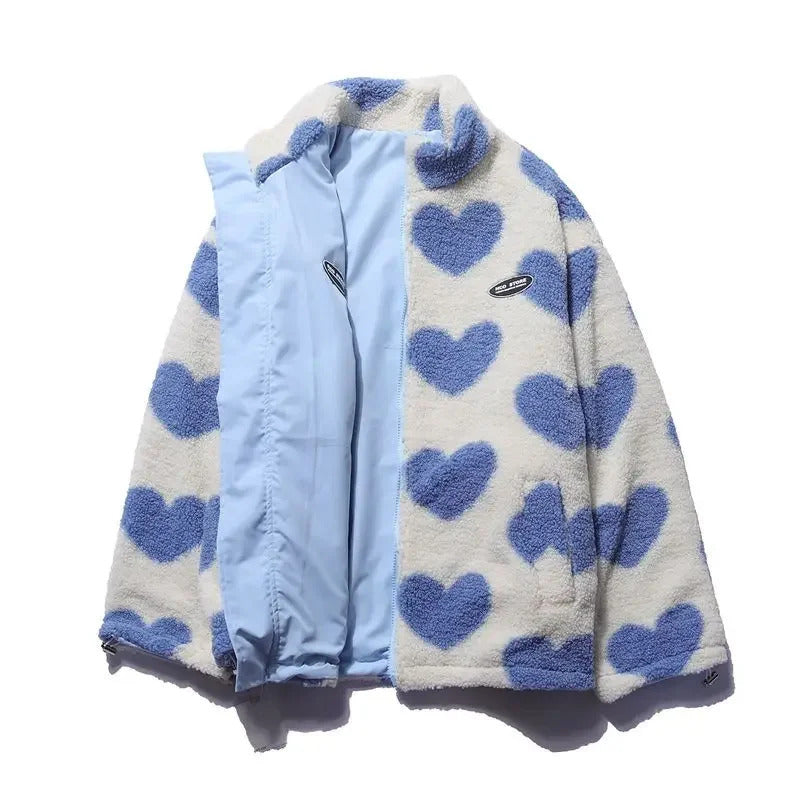Catherine | Chamarra reversible de corazones