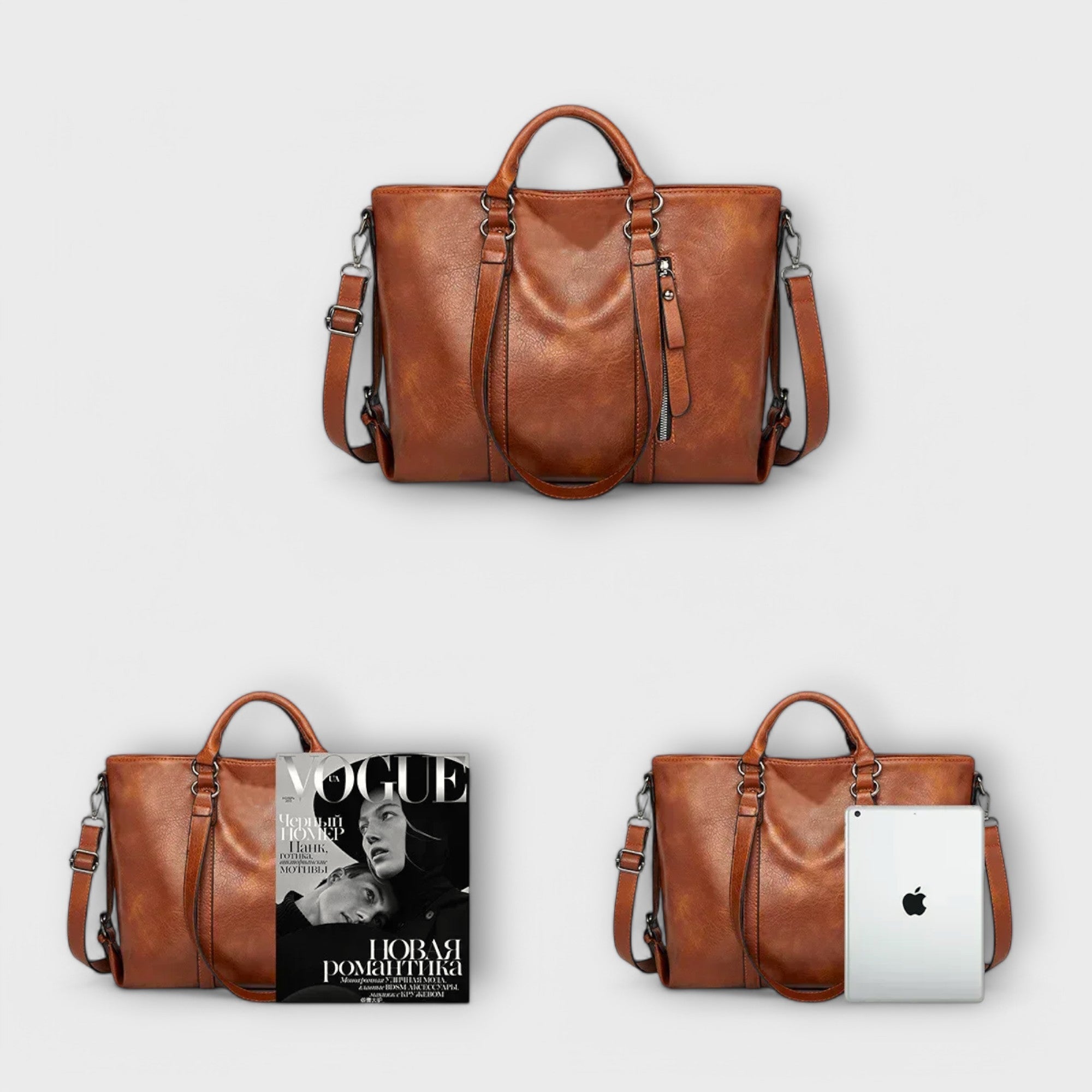 Zephyra - Bolsa de Mano en Piel