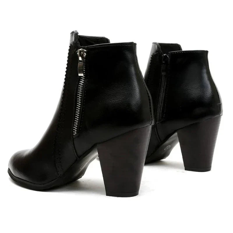 Botas de Tacón Chunky Retro