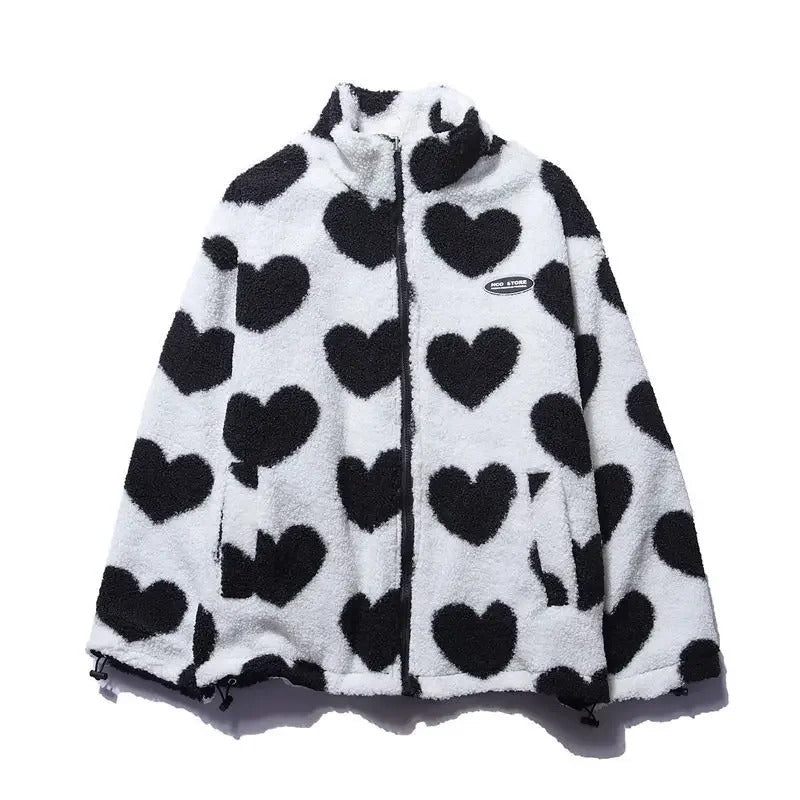 Catherine | Chamarra reversible de corazones