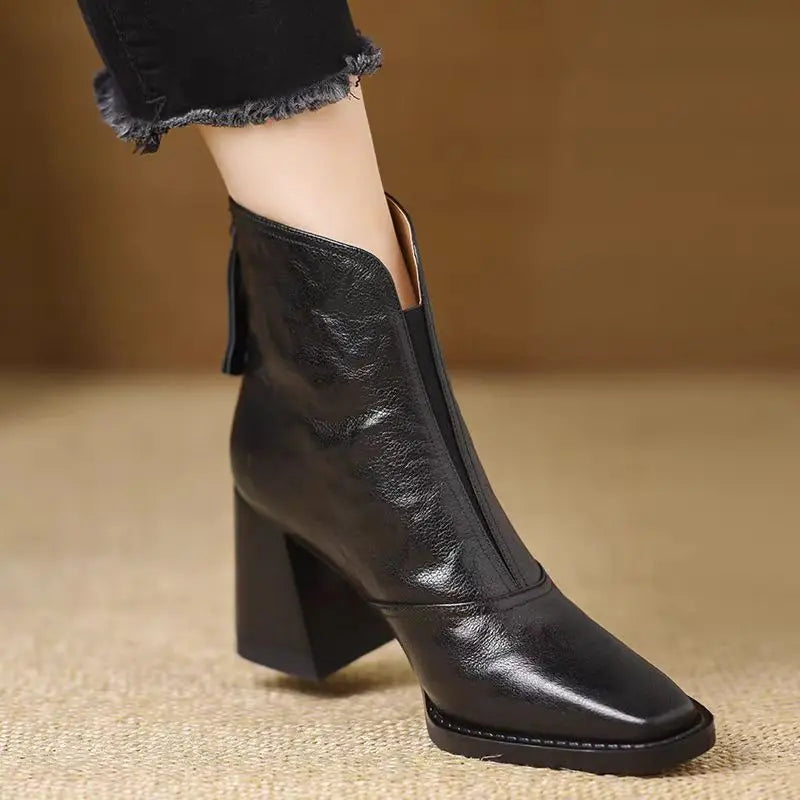 Botines de Piel con Forro de Peluche Aphixta