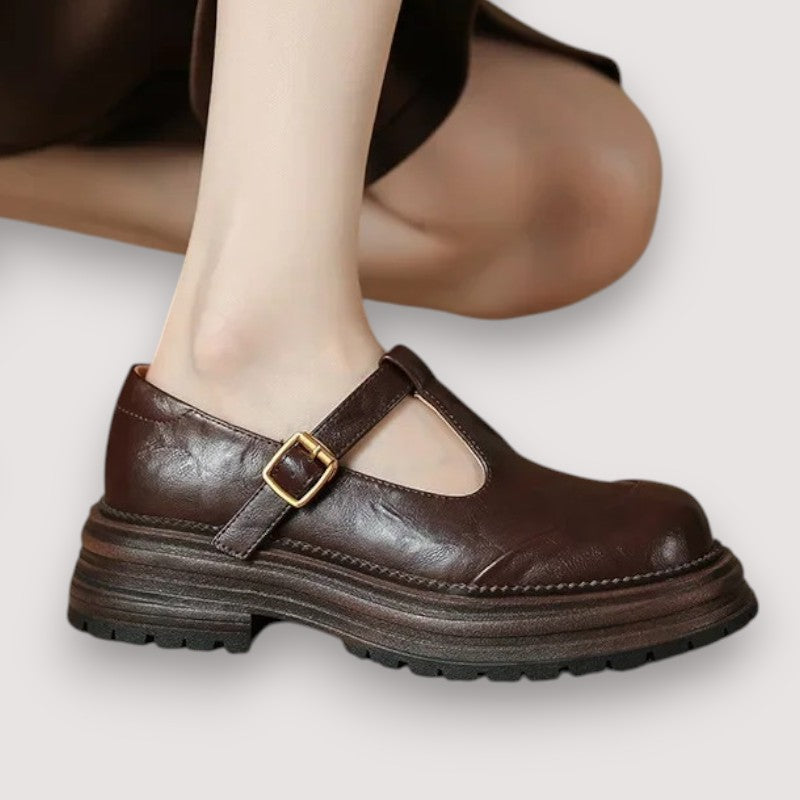 Chiara | Elegantes Zapatos Mary Jane de Piel de Alta Calidad