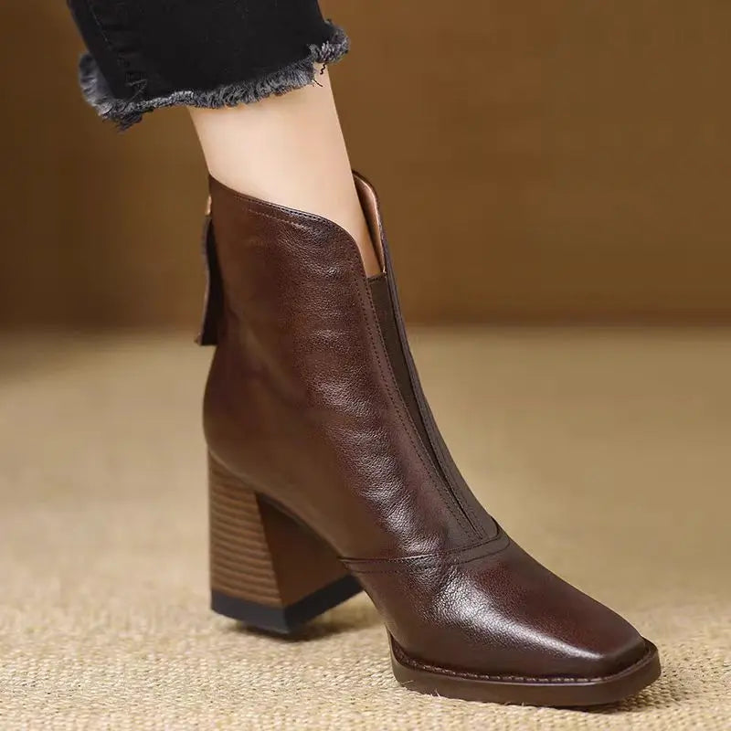 Botines de Piel con Forro de Peluche Aphixta