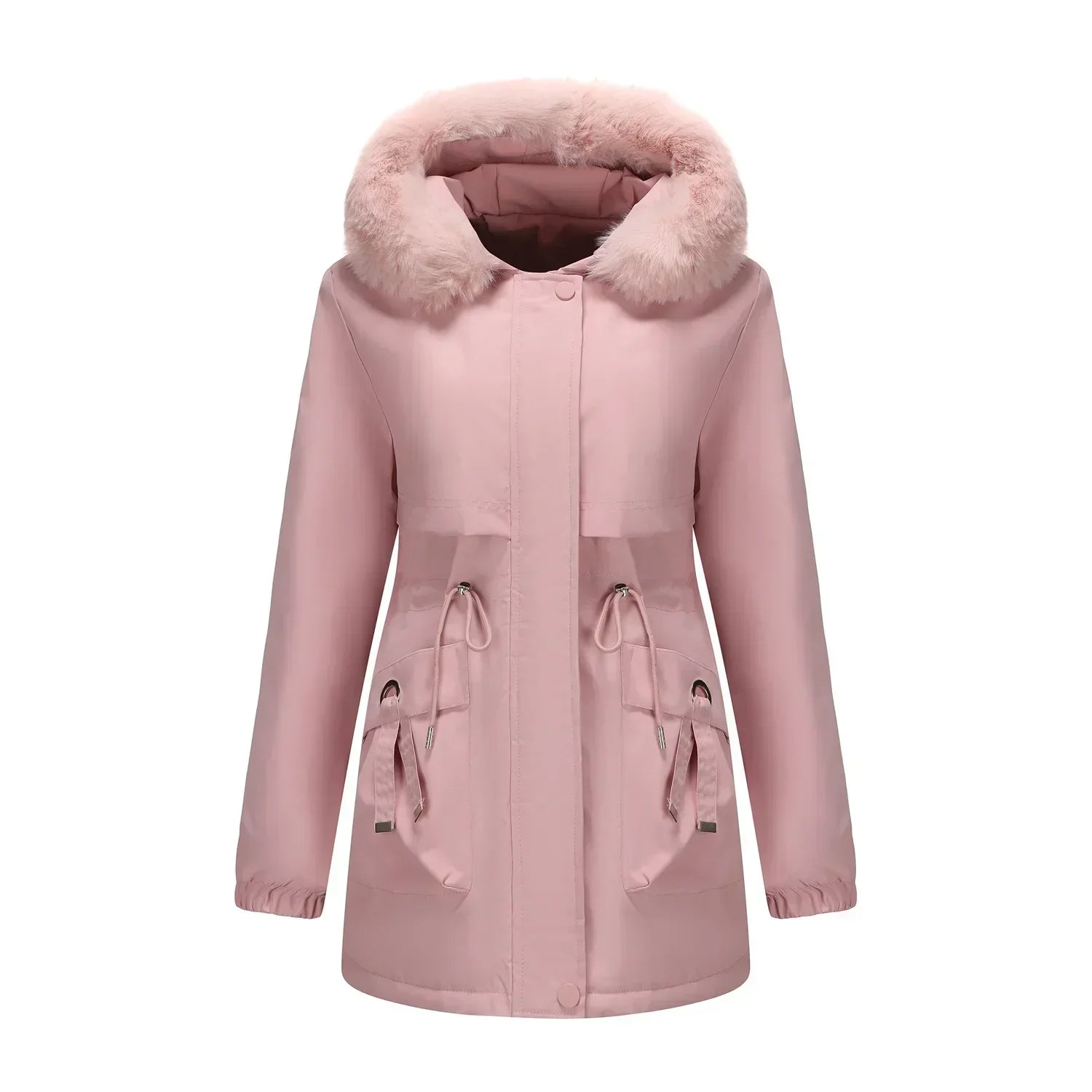 Grâce | Parka de invierno elegante con borde de piel