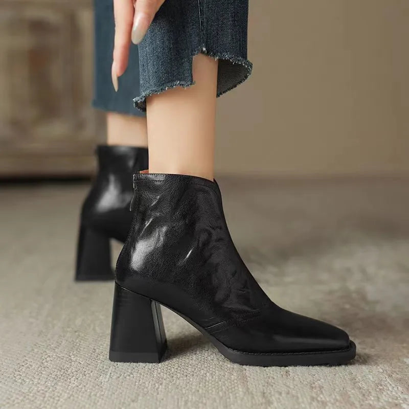 Botines de Piel con Forro de Peluche Aphixta