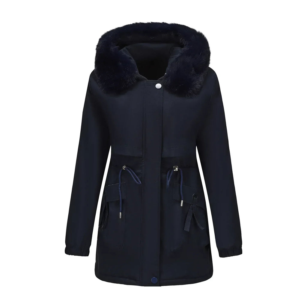 Grâce | Parka de invierno elegante con borde de piel