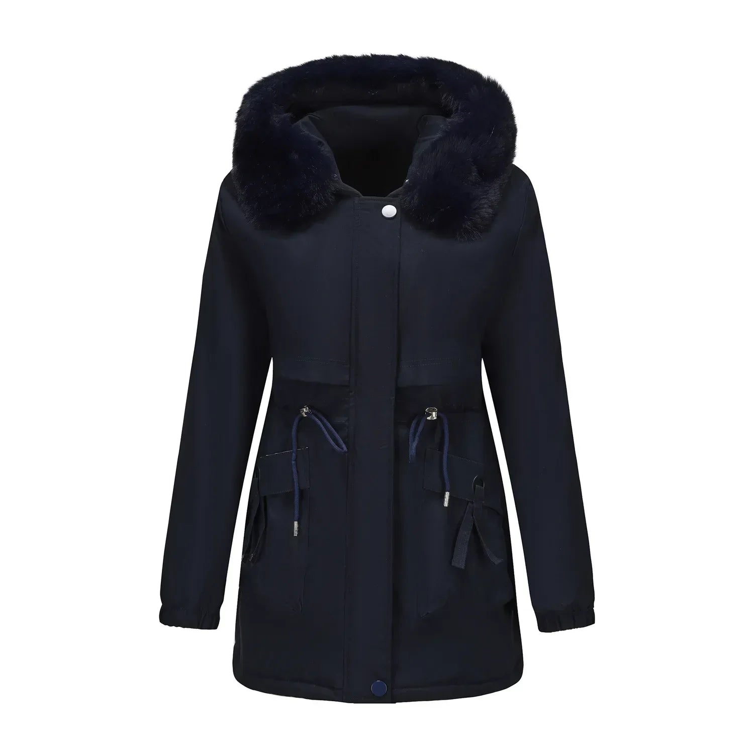 Grâce | Parka de invierno elegante con borde de piel