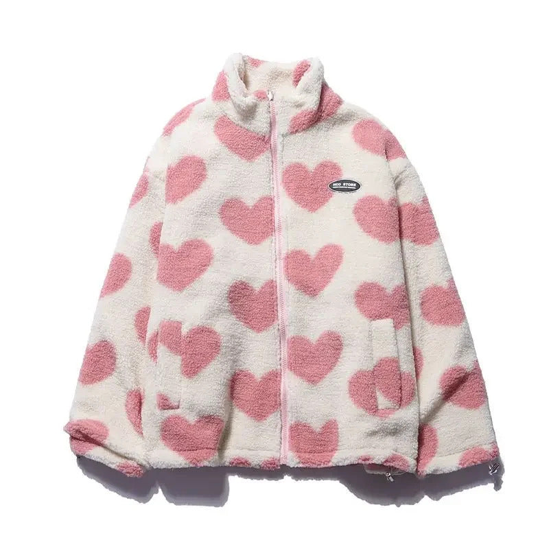 Catherine | Chamarra reversible de corazones