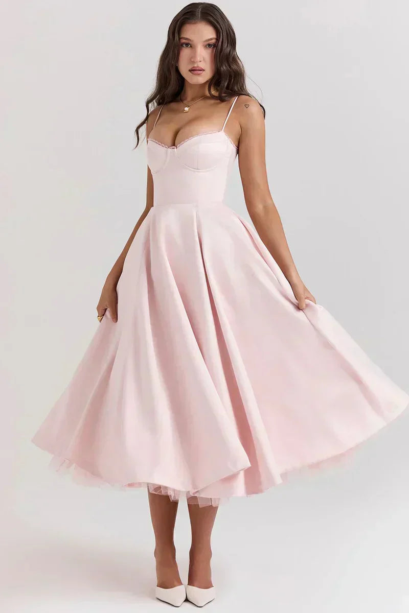 Minerva | Vestido Princesa de Lujo con Tirantes de Espagueti