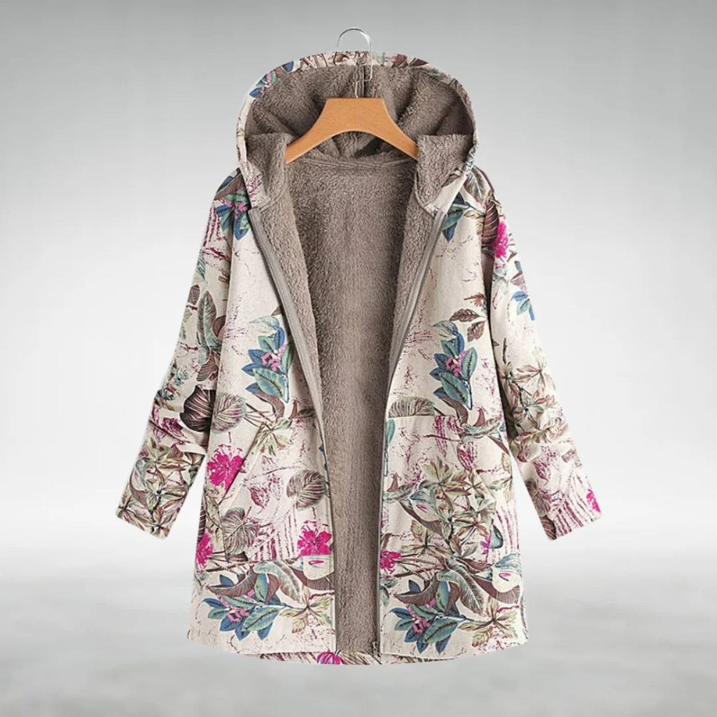 Florleece | Chamarra de polar floral elegante