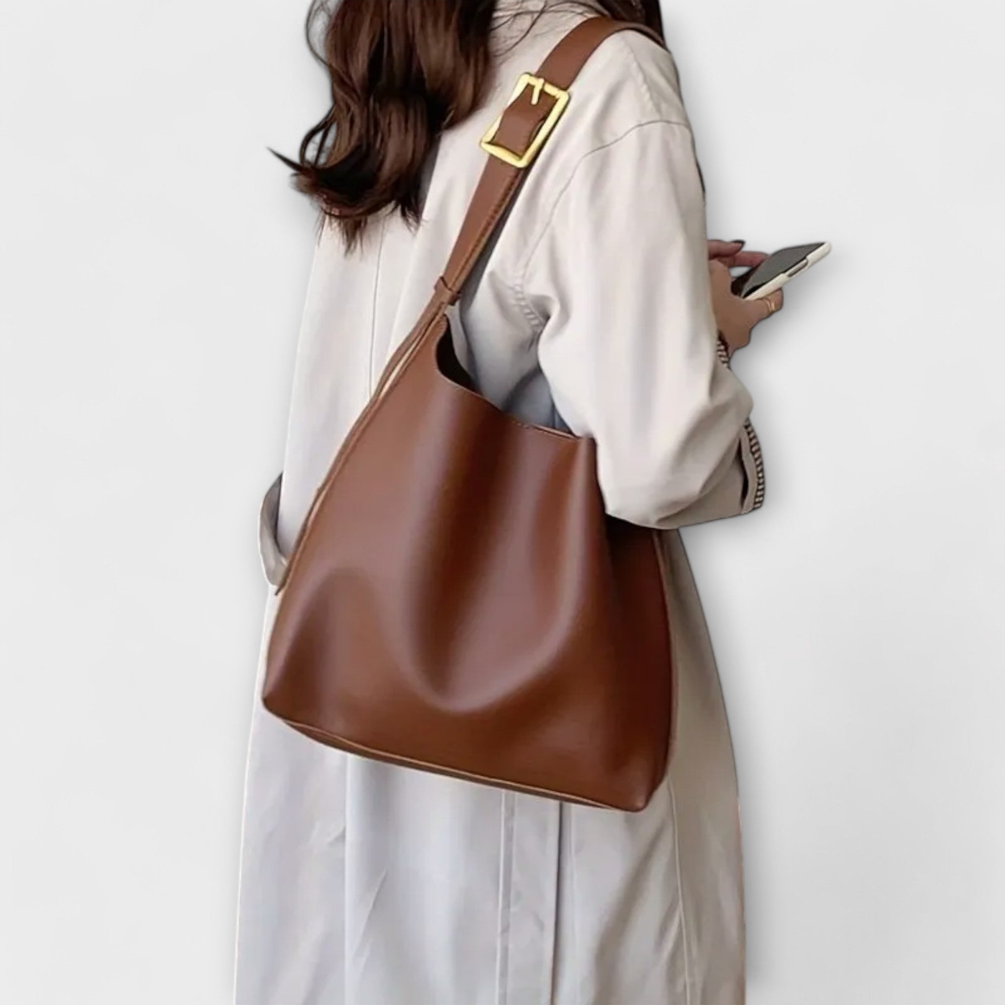 Isidore – Elegante Bolsa de Hombro en Piel