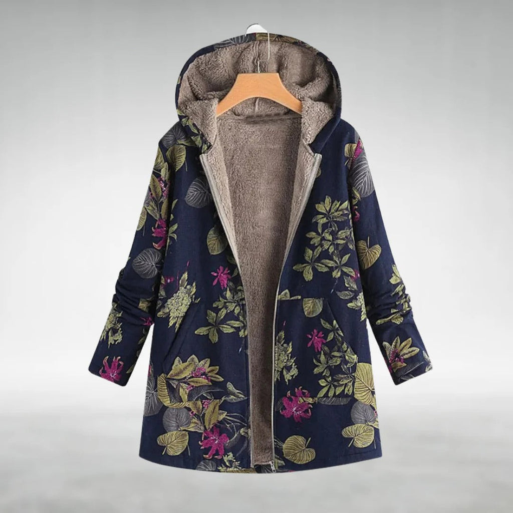 Florleece | Chamarra de polar floral elegante