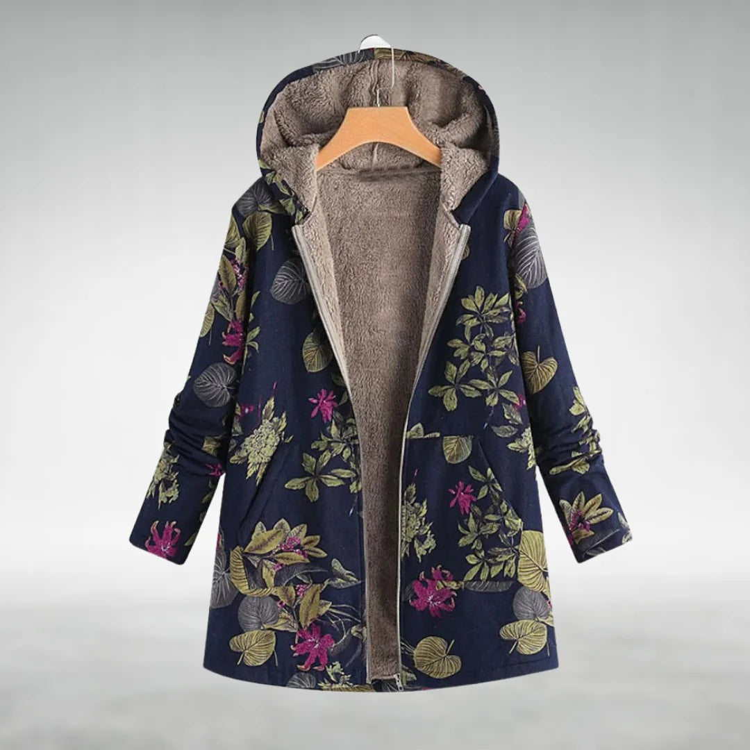 Florleece | Chamarra de polar floral elegante