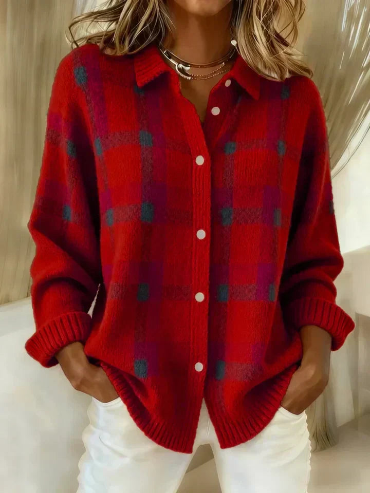 Clarisse | Jersey de cuadros retro