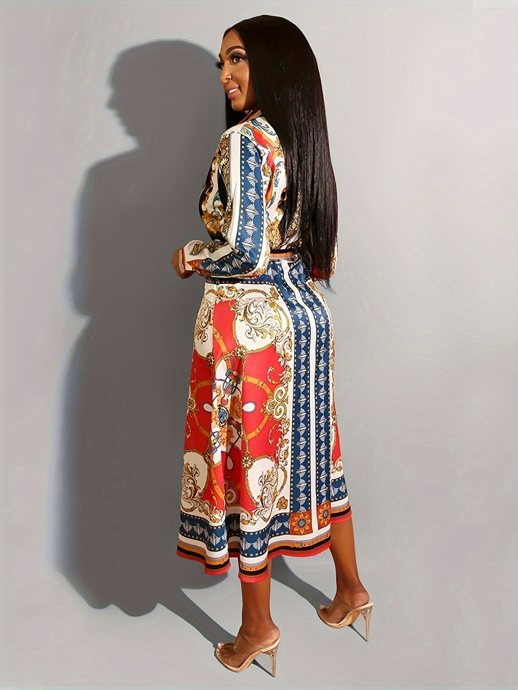 Marigold | Vestido Camisero de Manga Larga (Largo Midi)