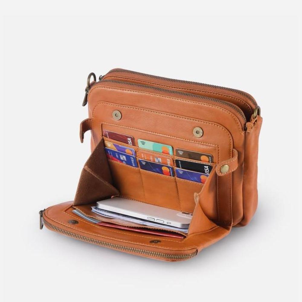 Annika - Bolsa de Mano en Piel Premium