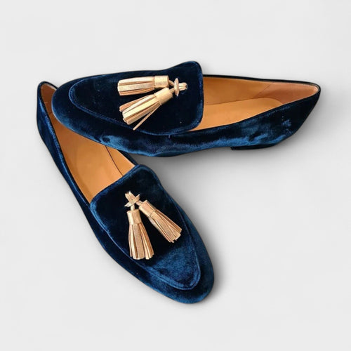 ALESSIA | Mocasines vintage elegantes con flecos decorativos para un estilo distintivo