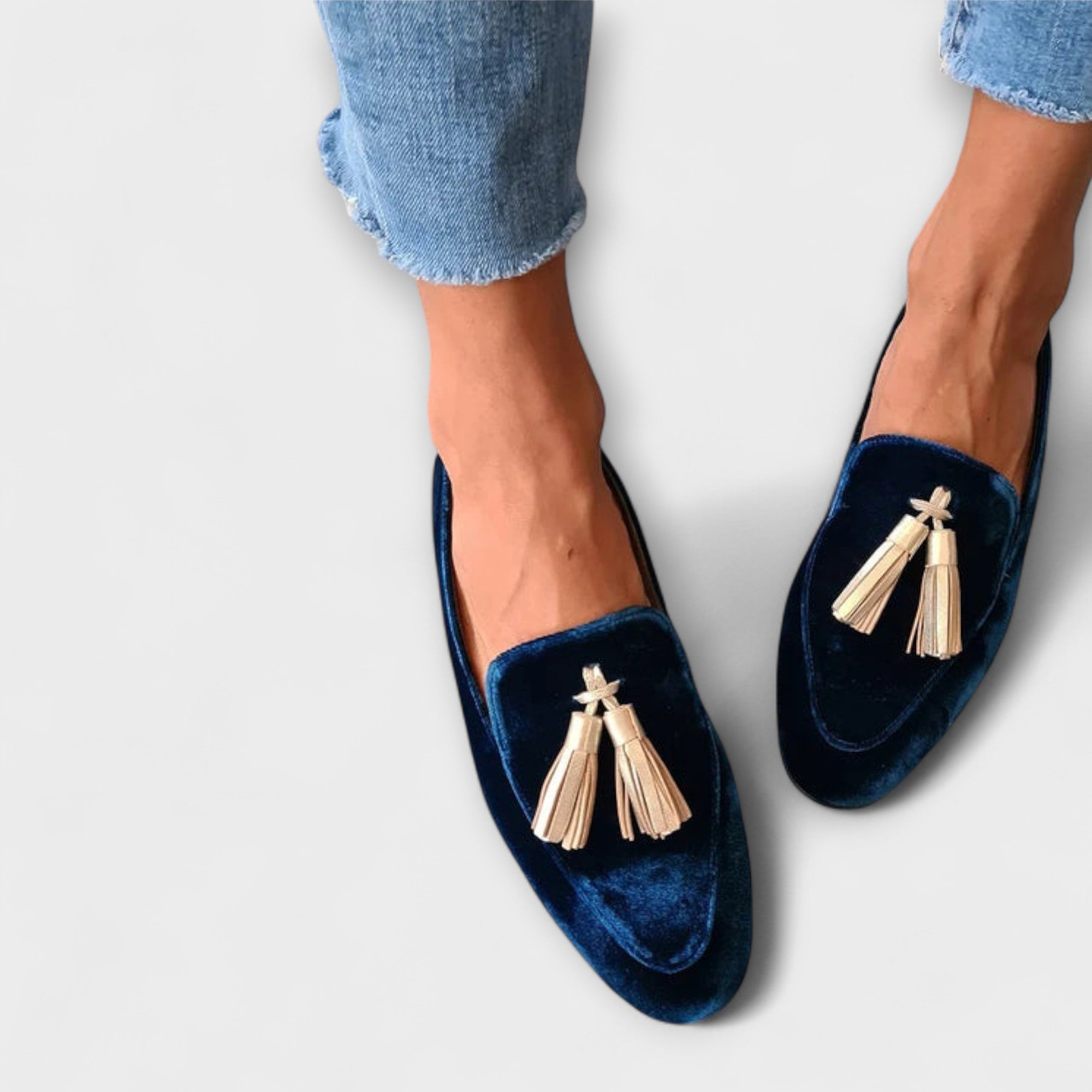 ALESSIA | Mocasines vintage elegantes con flecos decorativos para un estilo distintivo