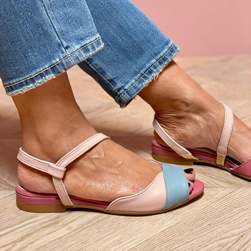 Aria™ | Sandalias rosas asimétricas