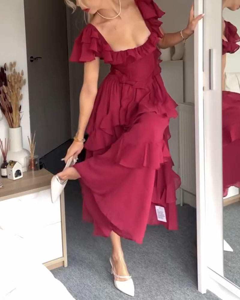Quinlan | Vestido Elegante de Cintura Alta con Encaje