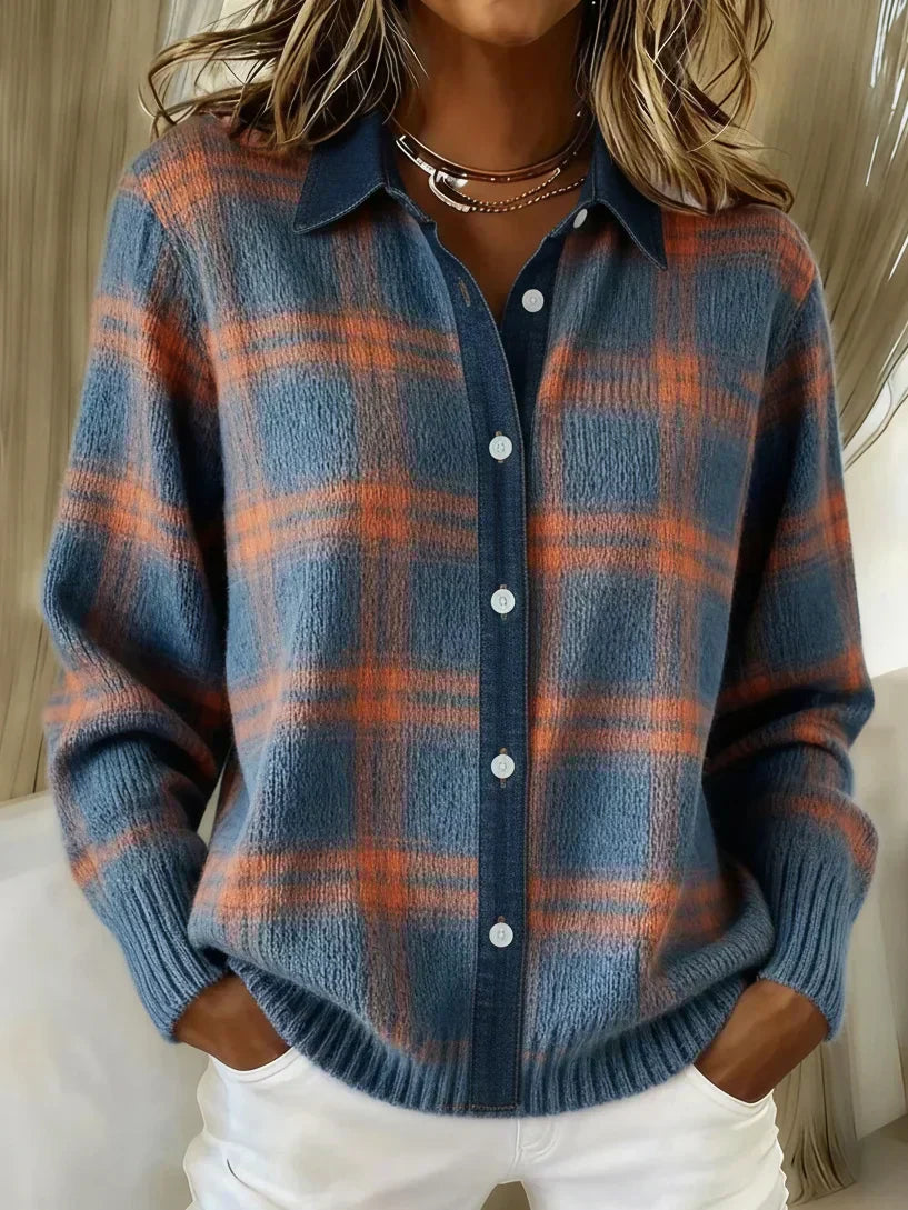 Clarisse | Jersey de cuadros retro