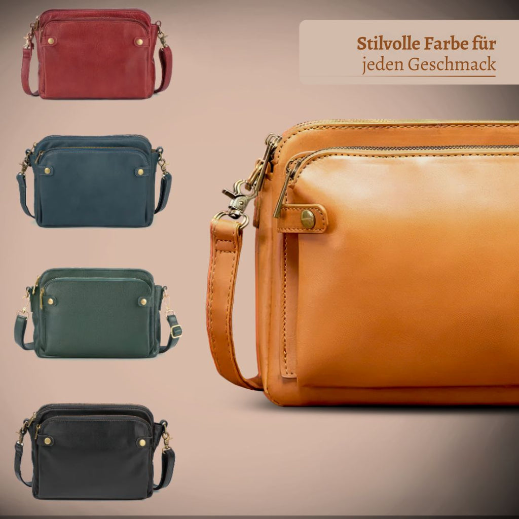 Annika - Bolsa de Mano en Piel Premium