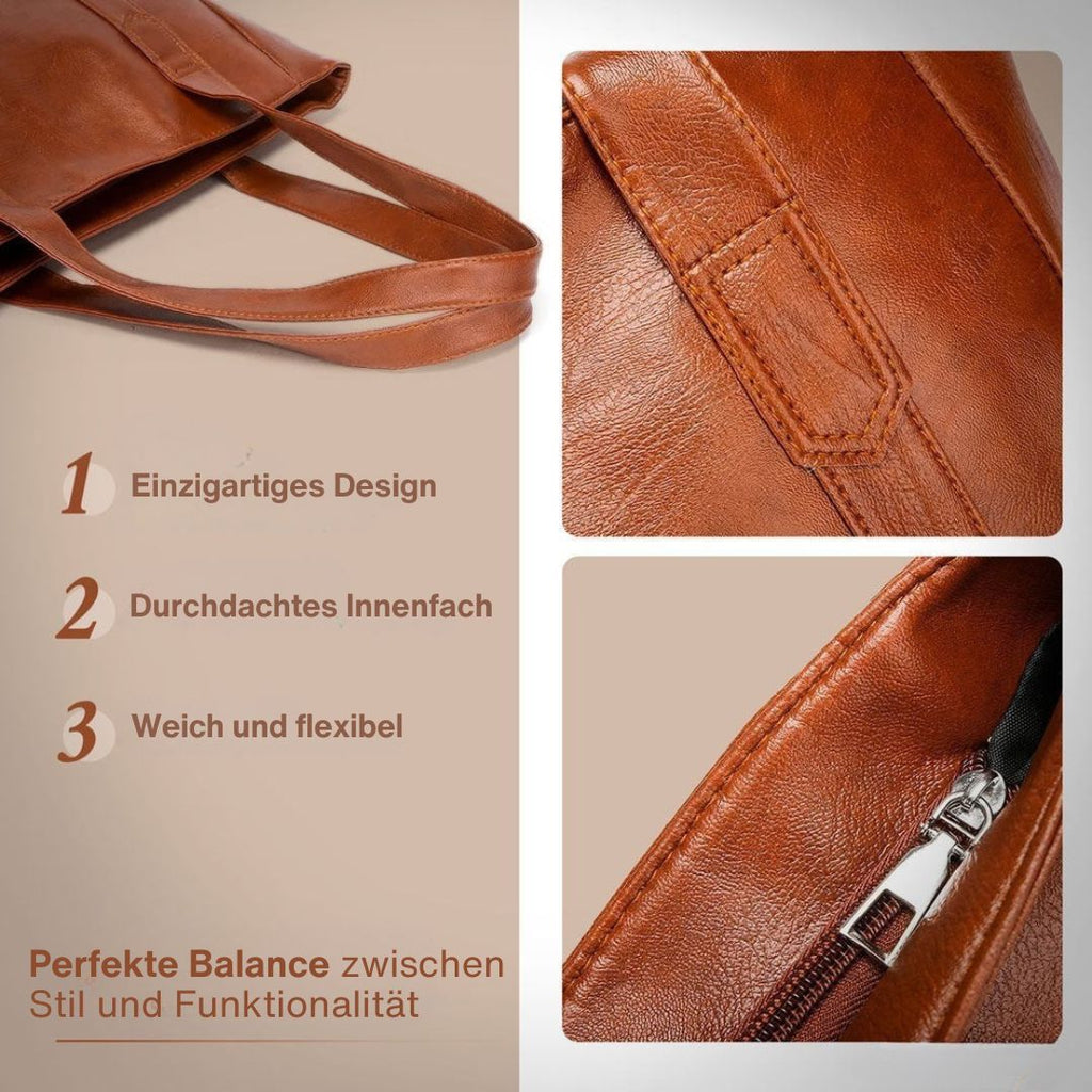 Klara – Bolsa de Bandolera de Piel con Diseño Clásico