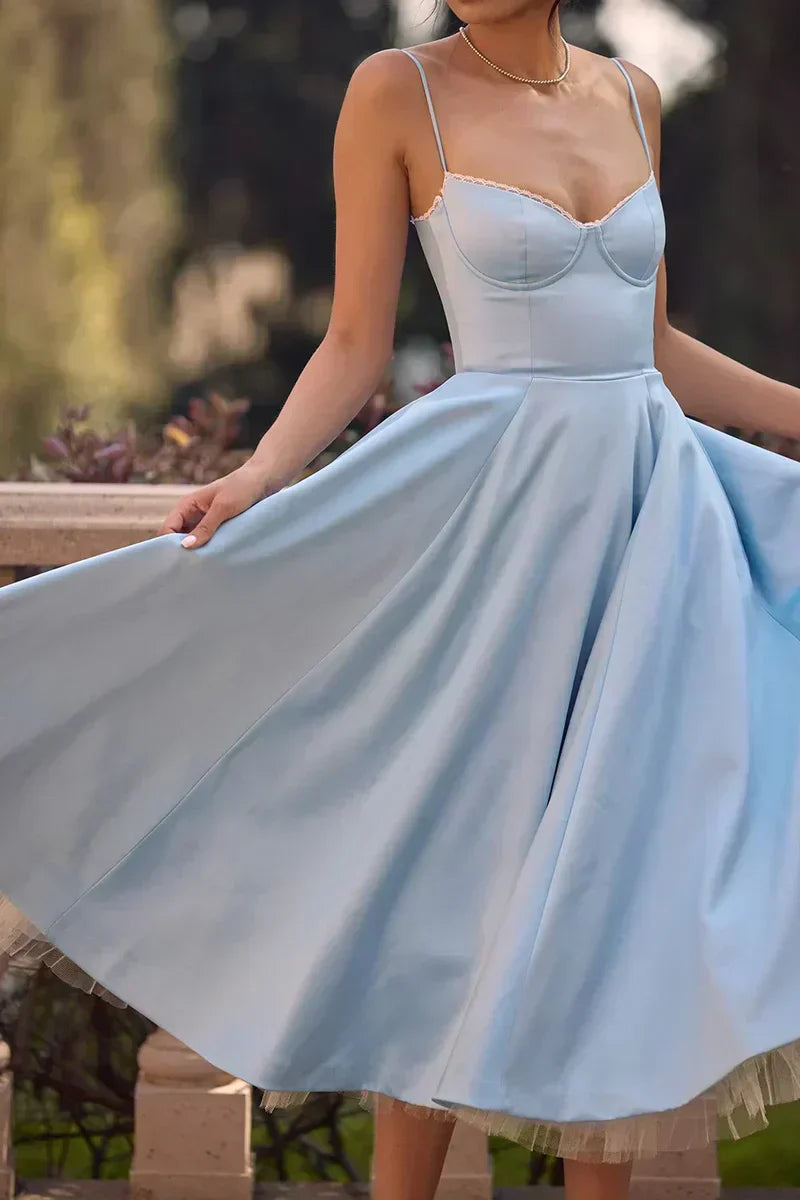 Minerva | Vestido Princesa de Lujo con Tirantes de Espagueti