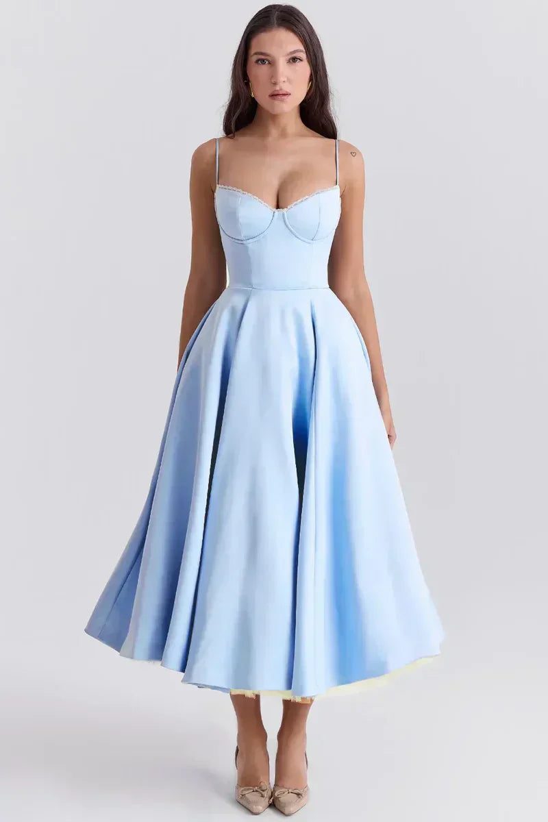 Minerva | Vestido Princesa de Lujo con Tirantes de Espagueti