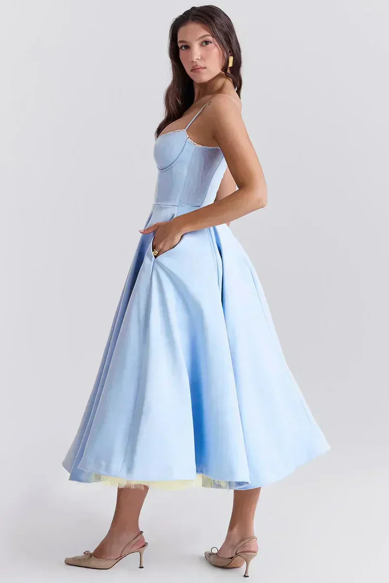 Minerva | Vestido Princesa de Lujo con Tirantes de Espagueti