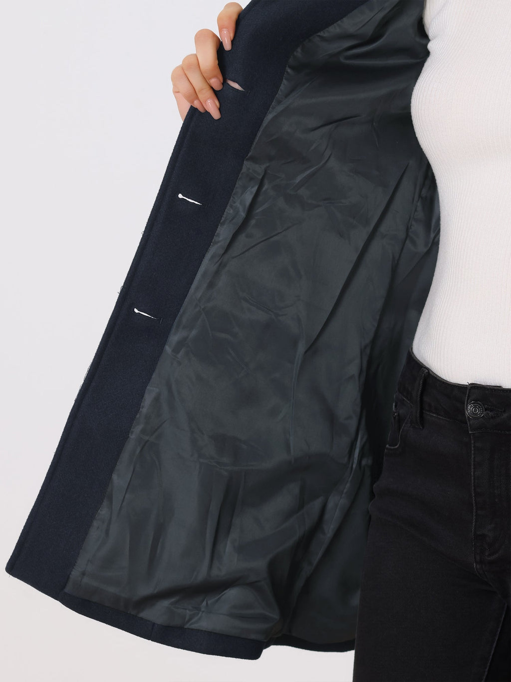 Marenne | Abrigo de invierno con botonadura sencilla